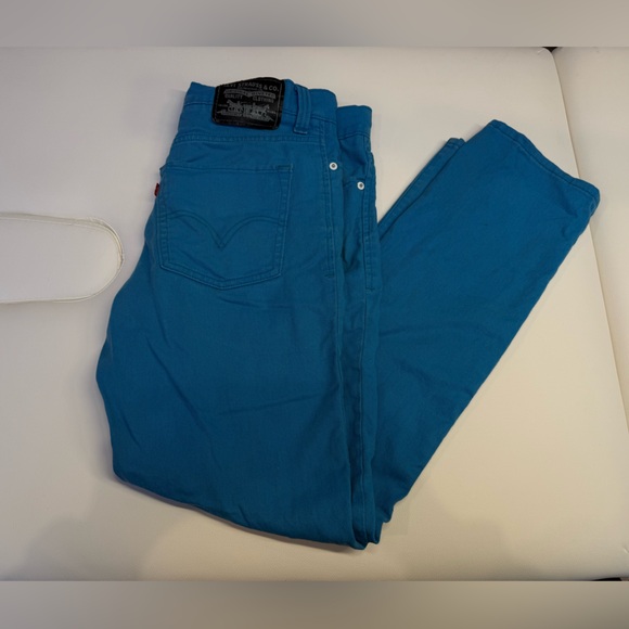 RARE Levi's 510 Super Skinny Vibrant Electric Blue Jeans - Picture 6 of 6